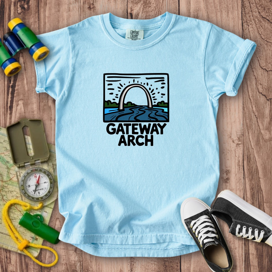 Gateway Arch National Park Kids Cotton T-Shirt