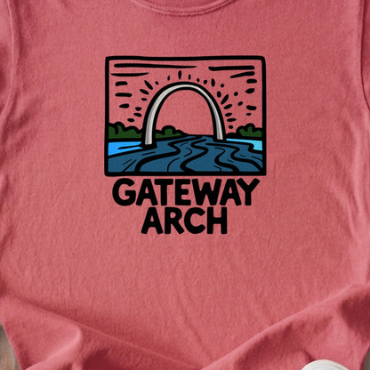 Gateway Arch National Park Kids Cotton T-Shirt