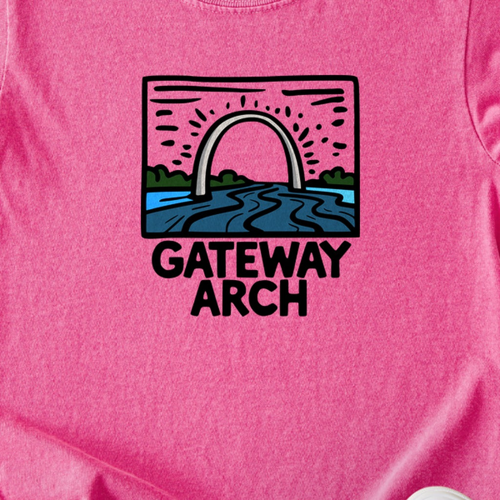 Gateway Arch National Park Kids Cotton T-Shirt