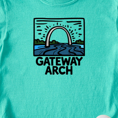 Gateway Arch National Park Kids Cotton T-Shirt