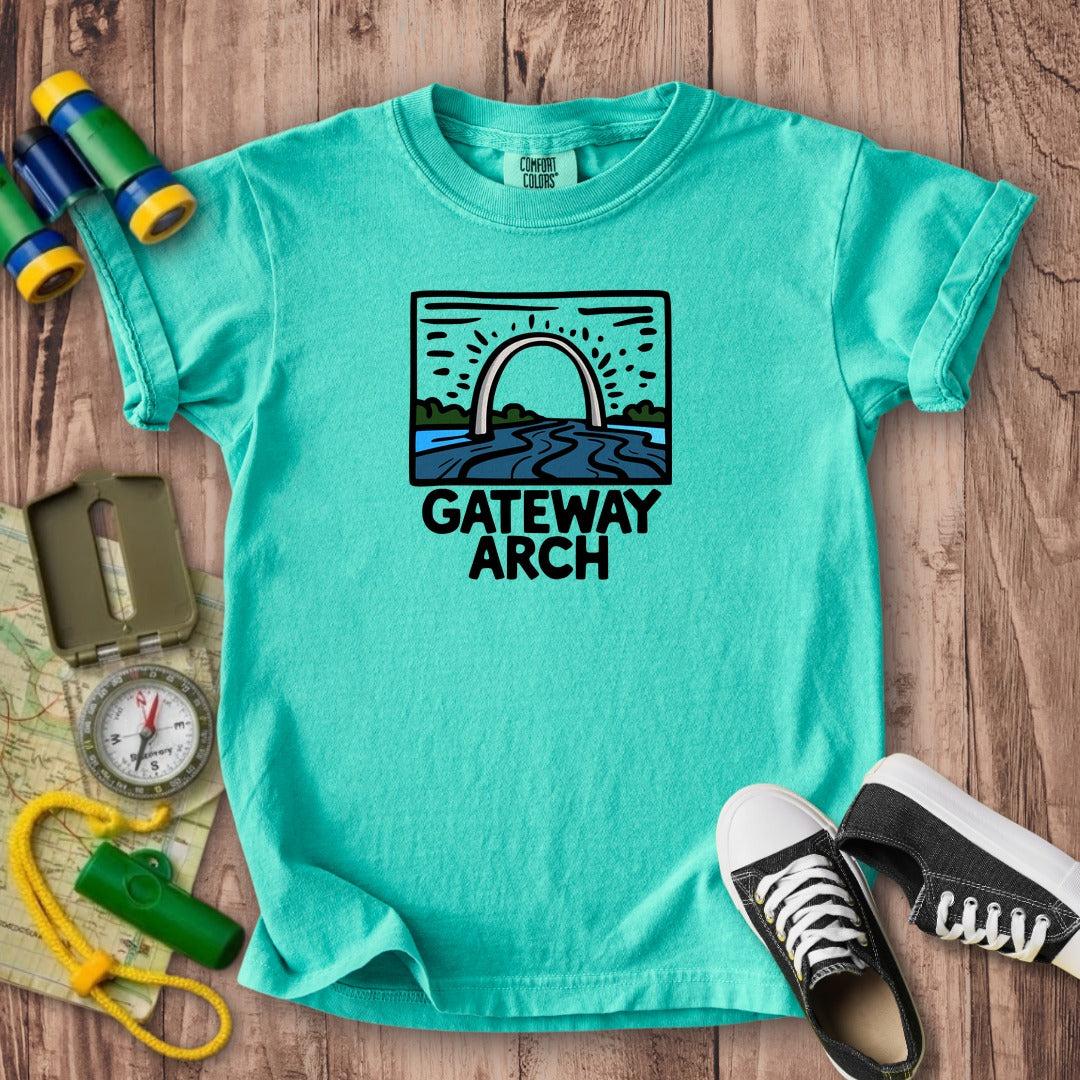 Gateway Arch National Park Kids Cotton T-Shirt