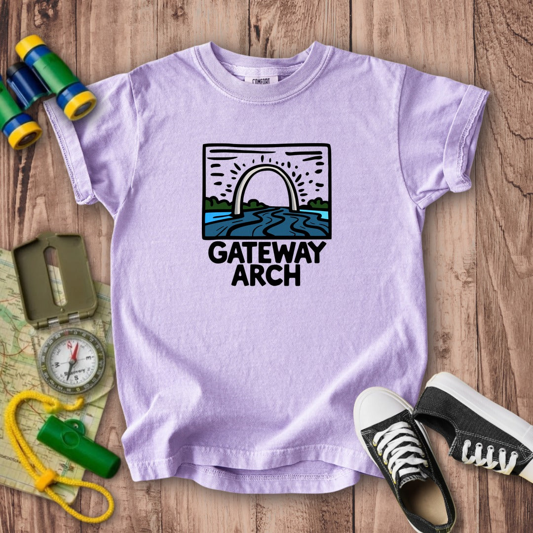 Gateway Arch National Park Kids Cotton T-Shirt