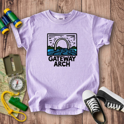 Gateway Arch National Park Kids Cotton T-Shirt