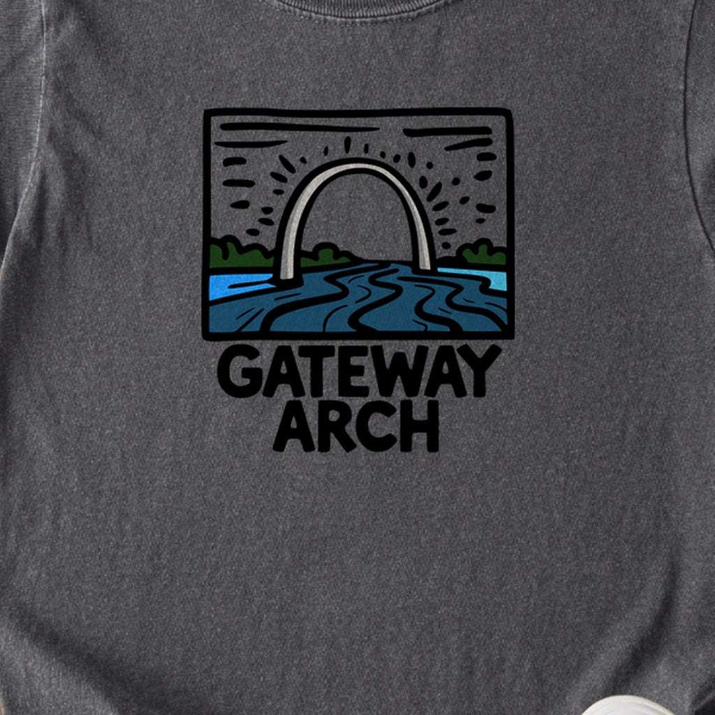 Gateway Arch National Park Kids Cotton T-Shirt