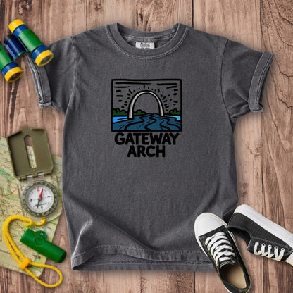 Gateway Arch National Park Kids Cotton T-Shirt