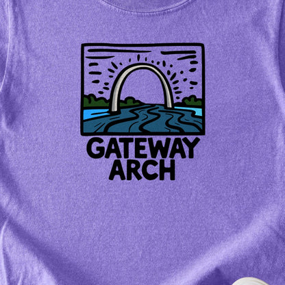 Gateway Arch National Park Kids Cotton T-Shirt