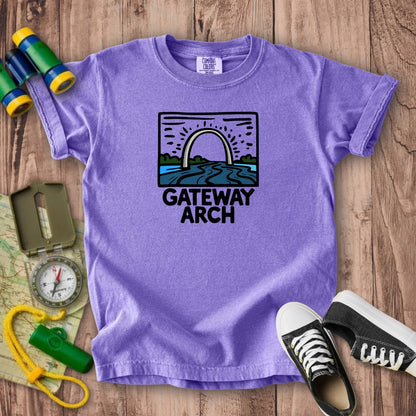 Gateway Arch National Park Kids Cotton T-Shirt