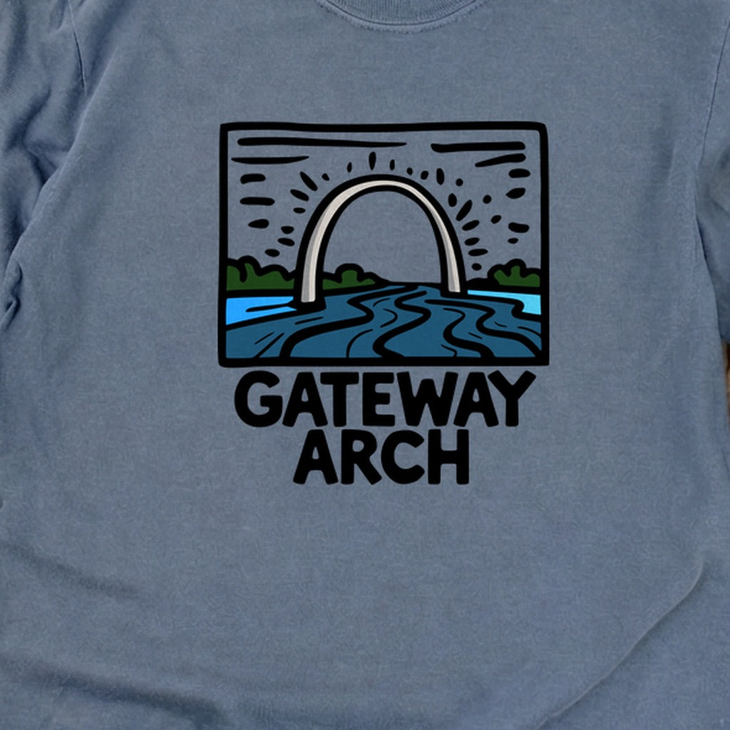 Gateway Arch National Park Cotton Long Sleeve