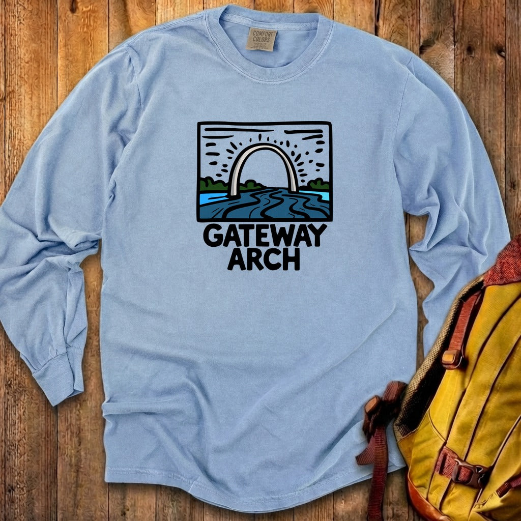 Gateway Arch National Park Cotton Long Sleeve