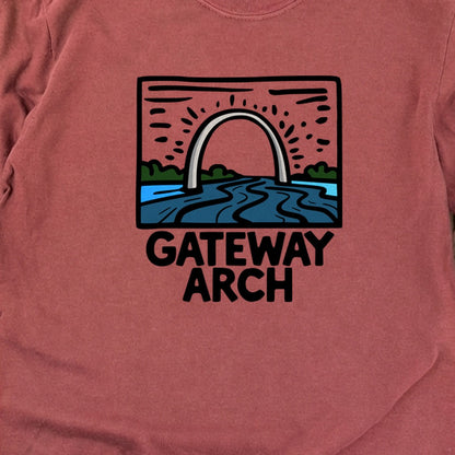 Gateway Arch National Park Cotton Long Sleeve