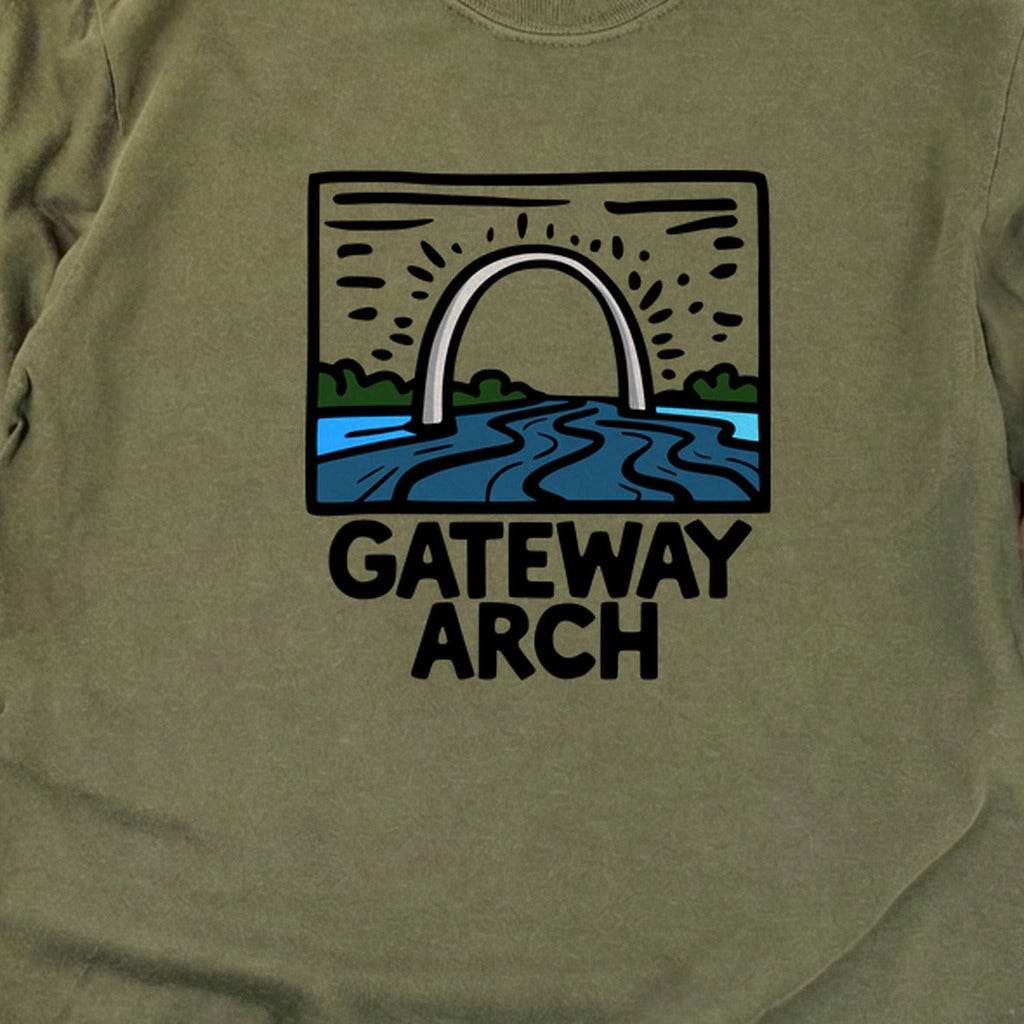 Gateway Arch National Park Cotton Long Sleeve