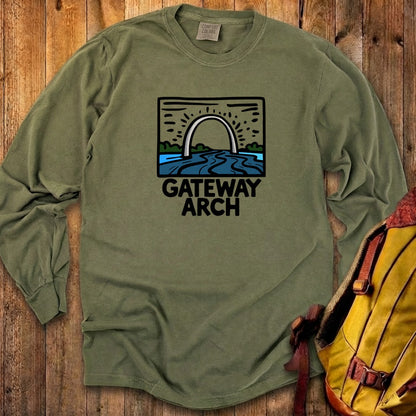Gateway Arch National Park Cotton Long Sleeve