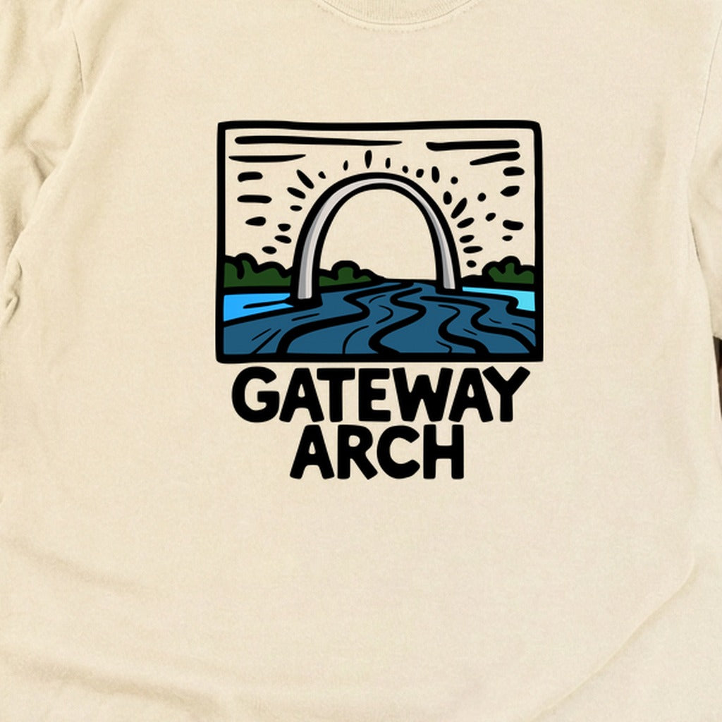 Gateway Arch National Park Cotton Long Sleeve