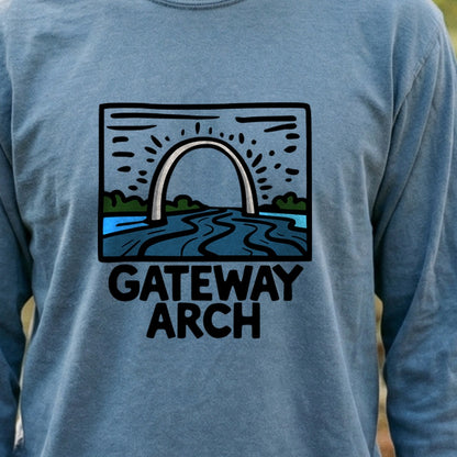Gateway Arch National Park Cotton Long Sleeve