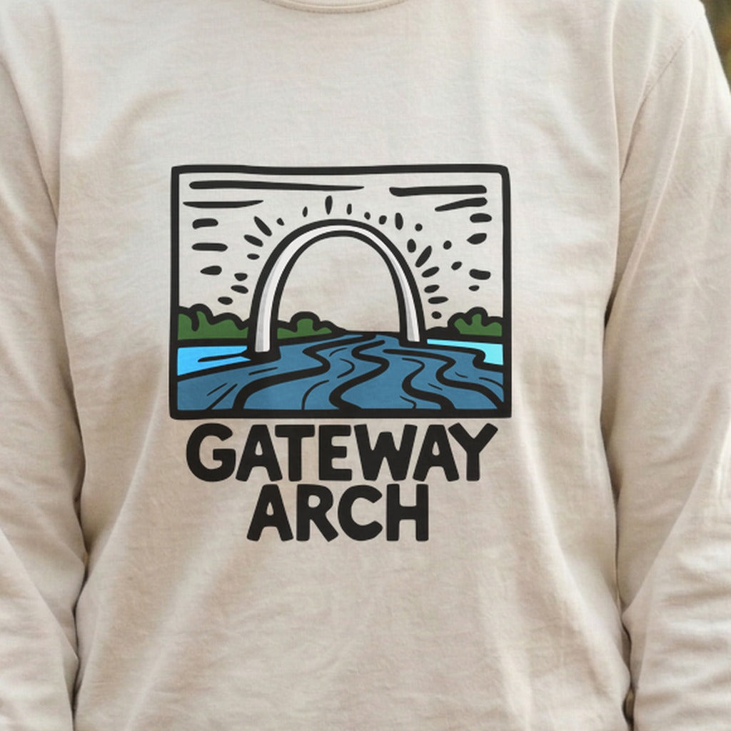 Gateway Arch National Park Cotton Long Sleeve