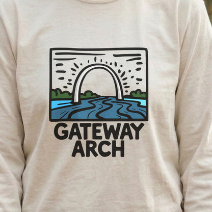 Gateway Arch National Park Cotton Long Sleeve