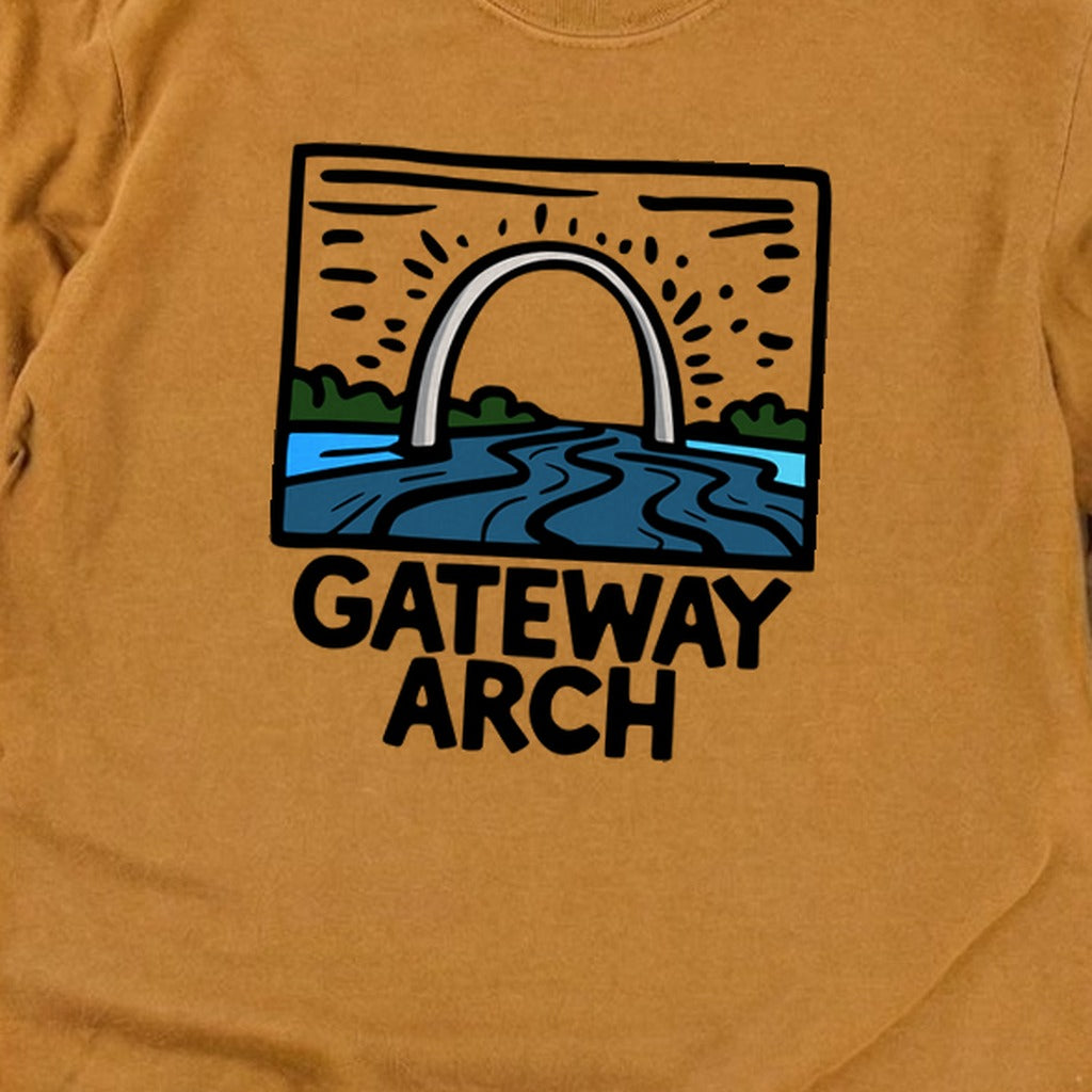 Gateway Arch National Park Cotton Long Sleeve