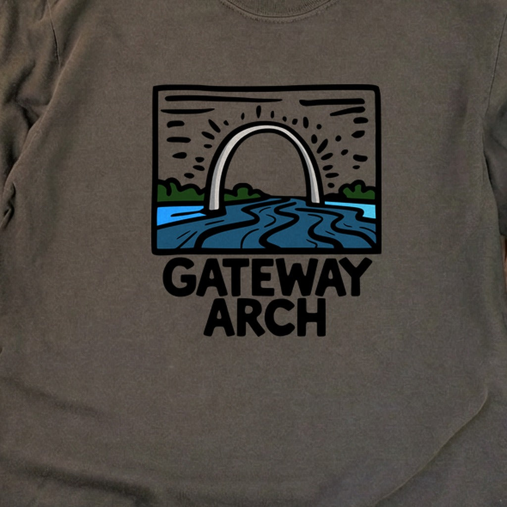 Gateway Arch National Park Cotton Long Sleeve