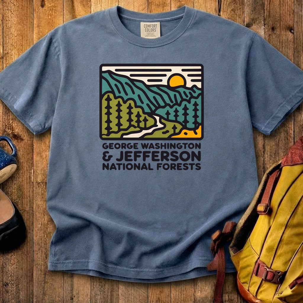 George Washington and Jefferson National Forests Cotton T-Shirt