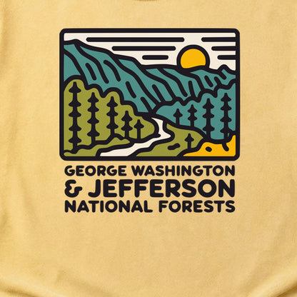 George Washington and Jefferson National Forests Cotton T-Shirt