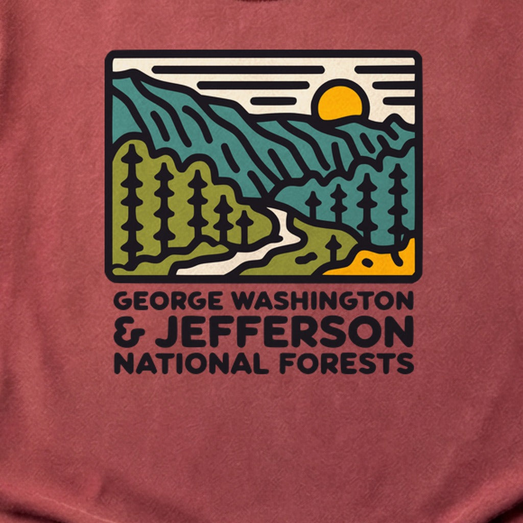 George Washington and Jefferson National Forests Cotton T-Shirt