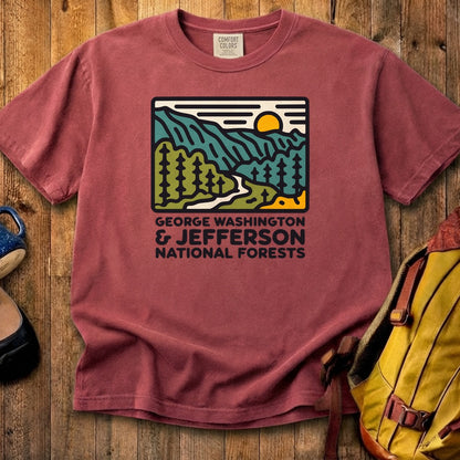 George Washington and Jefferson National Forests Cotton T-Shirt