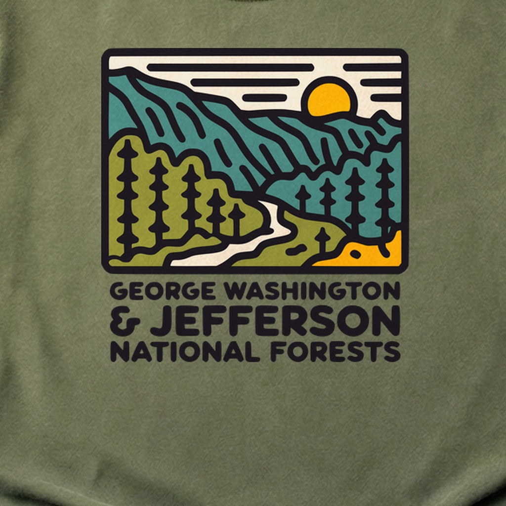 George Washington and Jefferson National Forests Cotton T-Shirt