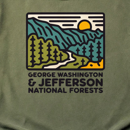 George Washington and Jefferson National Forests Cotton T-Shirt