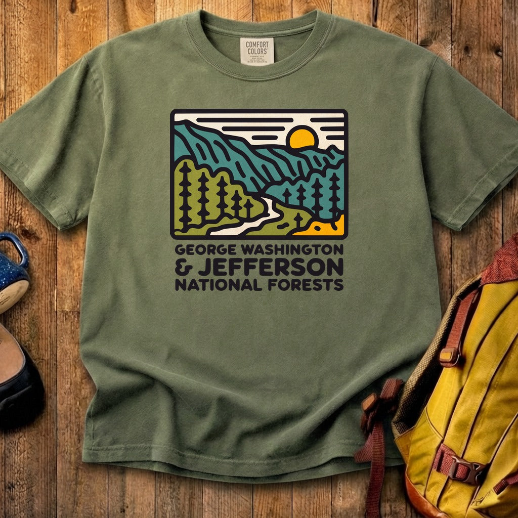 George Washington and Jefferson National Forests Cotton T-Shirt
