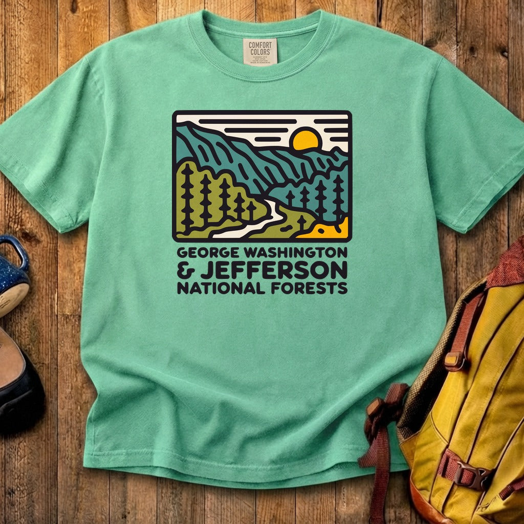 George Washington and Jefferson National Forests Cotton T-Shirt