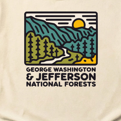 George Washington and Jefferson National Forests Cotton T-Shirt