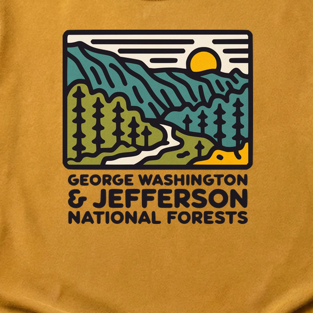 George Washington and Jefferson National Forests Cotton T-Shirt