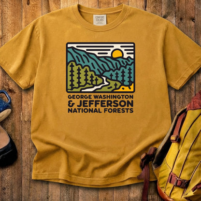 George Washington and Jefferson National Forests Cotton T-Shirt