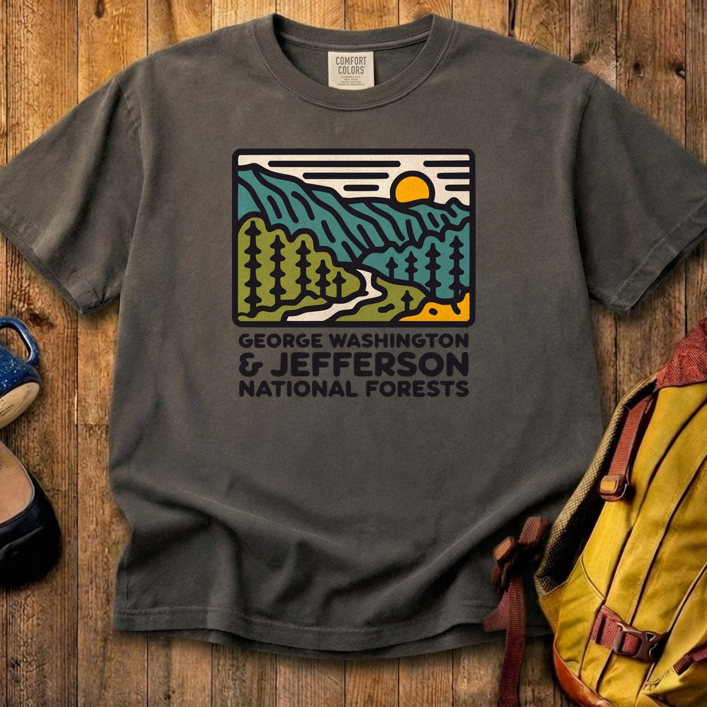 George Washington and Jefferson National Forests Cotton T-Shirt