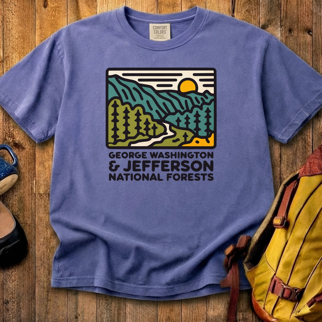 George Washington and Jefferson National Forests Cotton T-Shirt