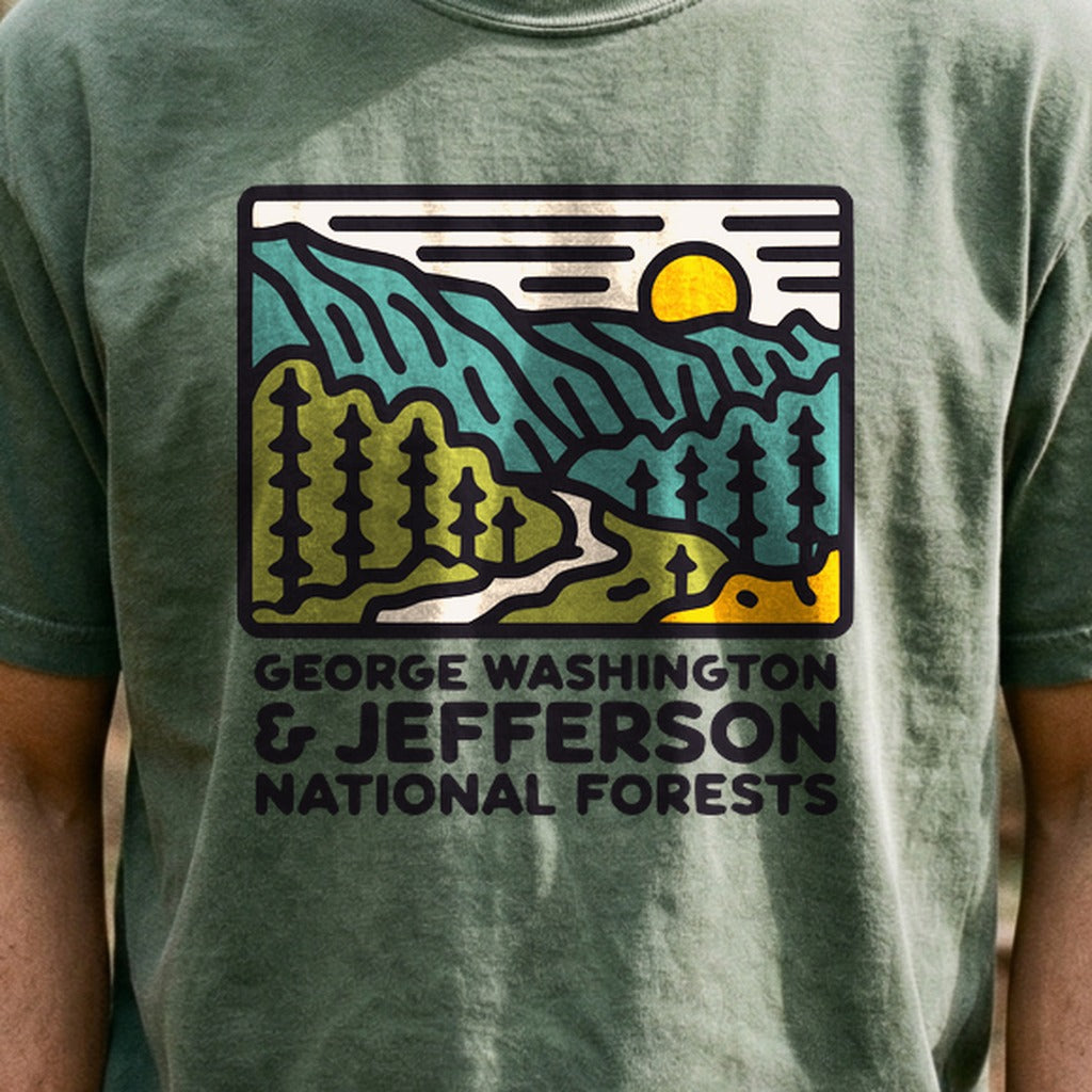 George Washington and Jefferson National Forests Cotton T-Shirt