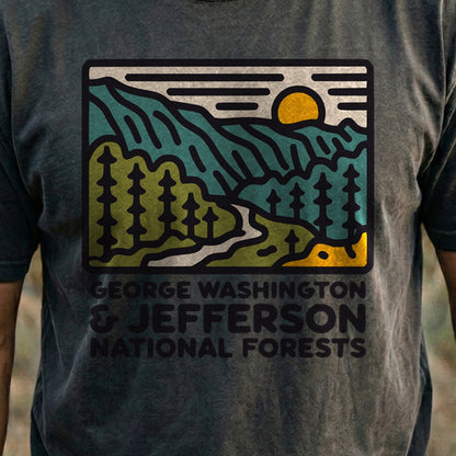 George Washington and Jefferson National Forests Cotton T-Shirt