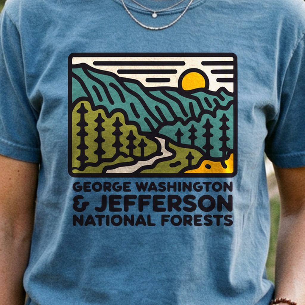 George Washington and Jefferson National Forests Cotton T-Shirt