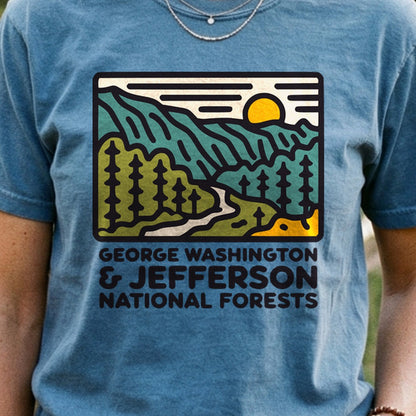 George Washington and Jefferson National Forests Cotton T-Shirt