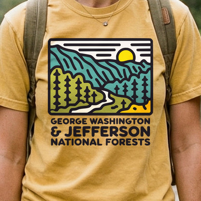 George Washington and Jefferson National Forests Cotton T-Shirt