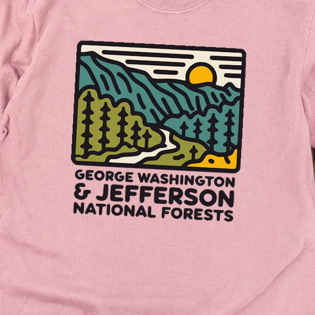 George Washington and Jefferson National Forests Cotton Long Sleeve