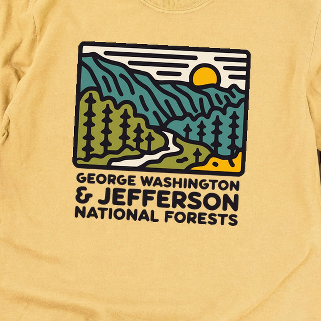 George Washington and Jefferson National Forests Cotton Long Sleeve