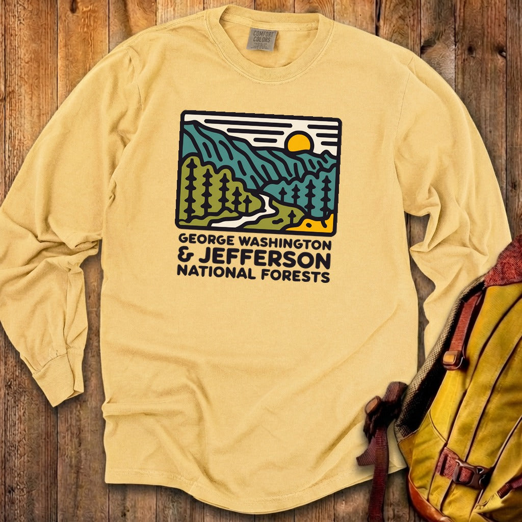 George Washington and Jefferson National Forests Cotton Long Sleeve