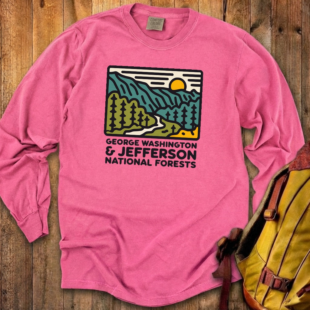George Washington and Jefferson National Forests Cotton Long Sleeve