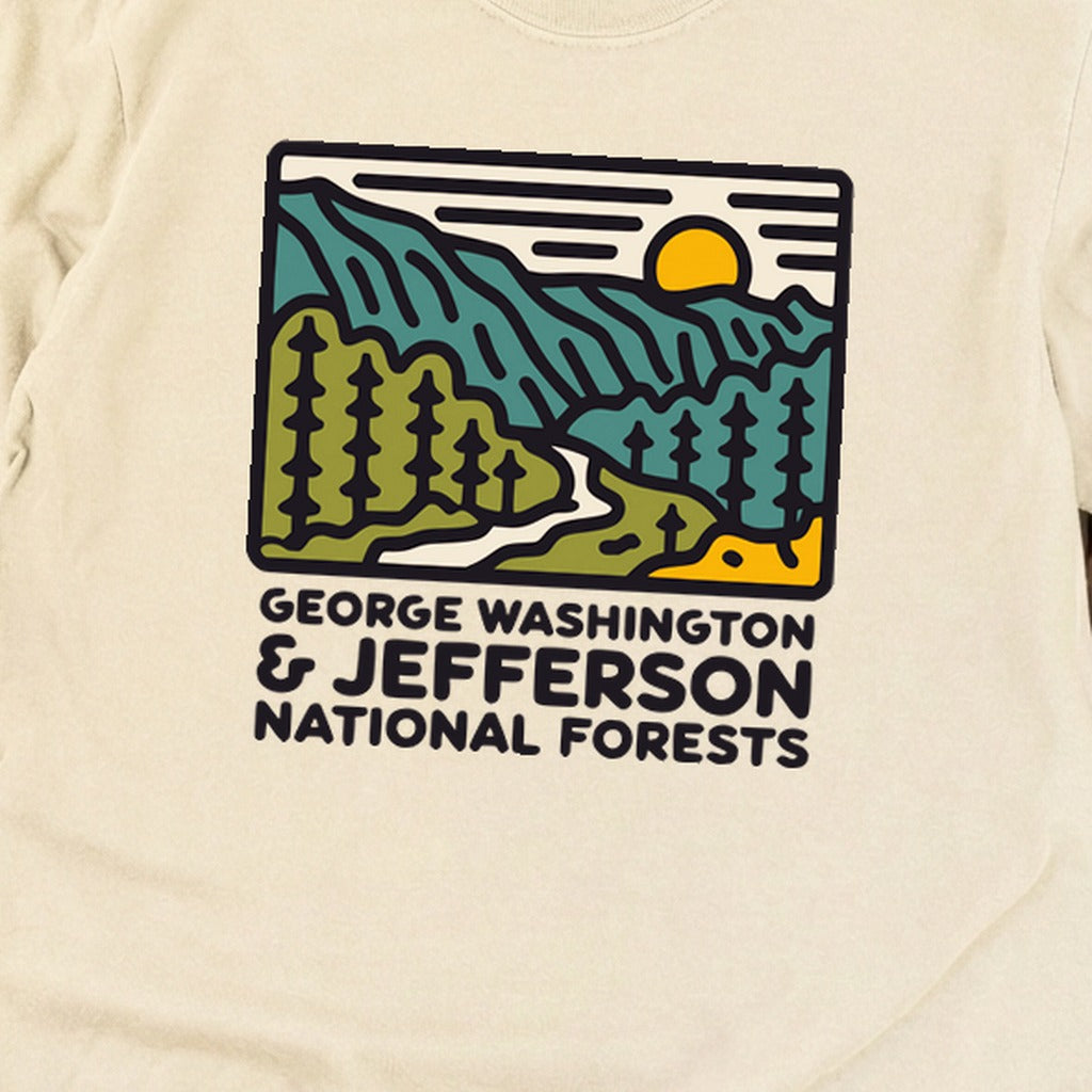 George Washington and Jefferson National Forests Cotton Long Sleeve