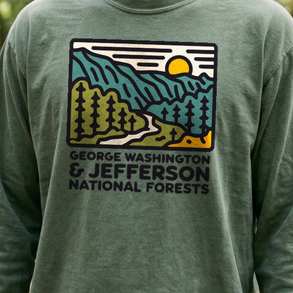 George Washington and Jefferson National Forests Cotton Long Sleeve