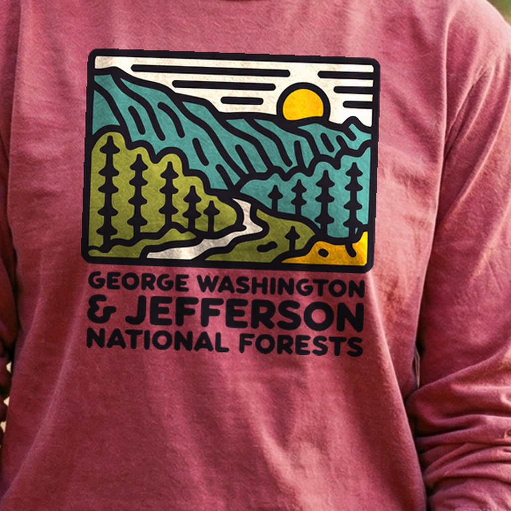 George Washington and Jefferson National Forests Cotton Long Sleeve