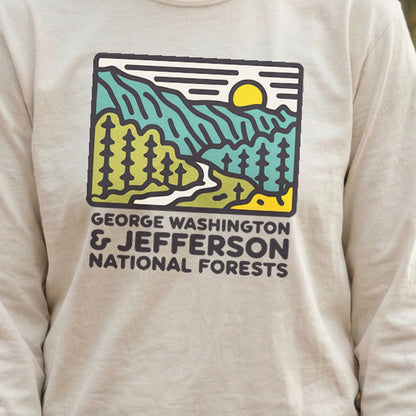 George Washington and Jefferson National Forests Cotton Long Sleeve