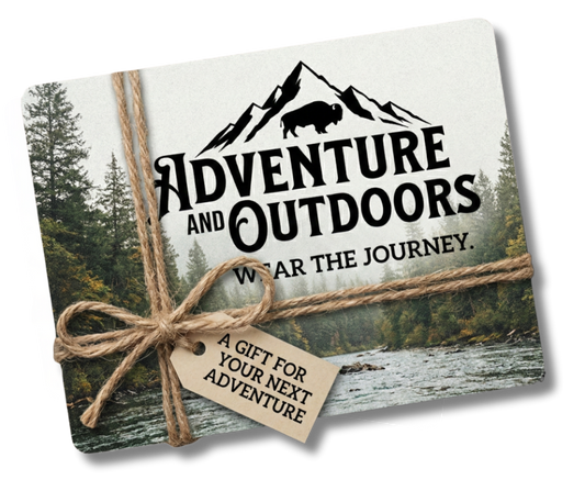 Adventure and Outdoors Gift Card Adventure and Outdoors Themed