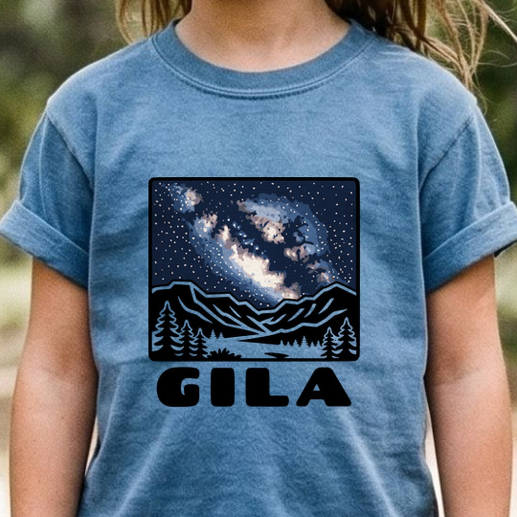 Gila National Forest at Night Kids Cotton T-Shirt